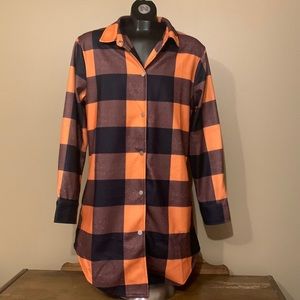 Keep it Casual Plaid button up coat
